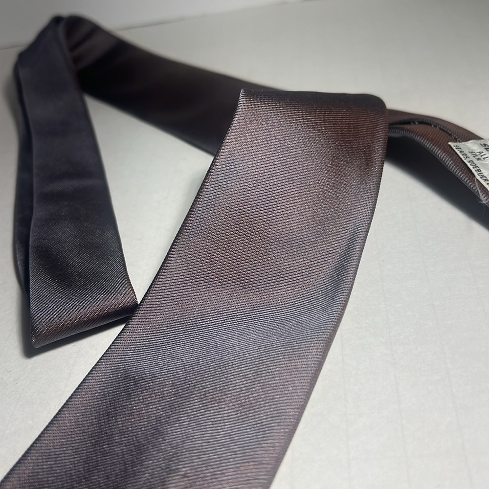 👨🏻💼vintage Sears tie light grey purple shine color collective - Picture 6 of 8